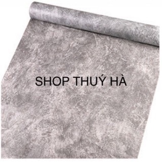10m Giấy dán tường xi măng bê tông sẵn keo khổ 45cm