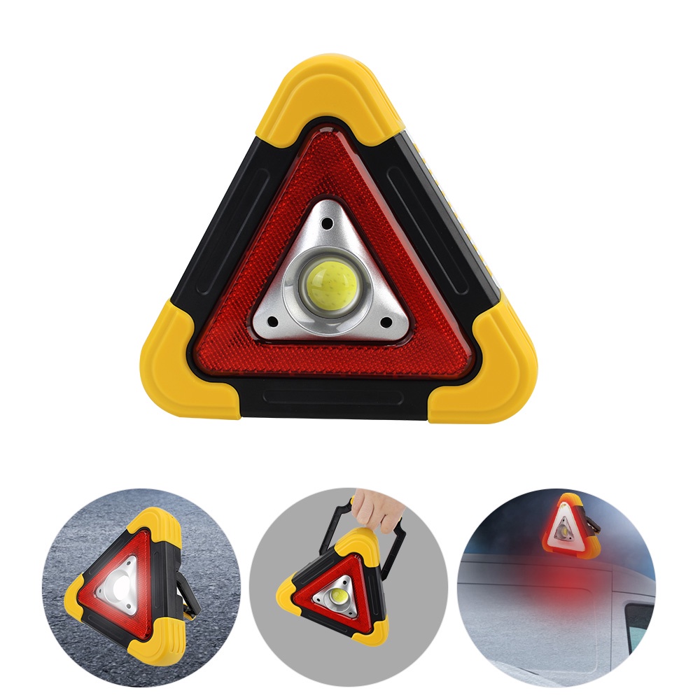Đèn LED Hình Tam Giác Cảnh Báo Tình Huống Khẩn Cấp Di Động Tiện Dụng Cho Xe Hơi