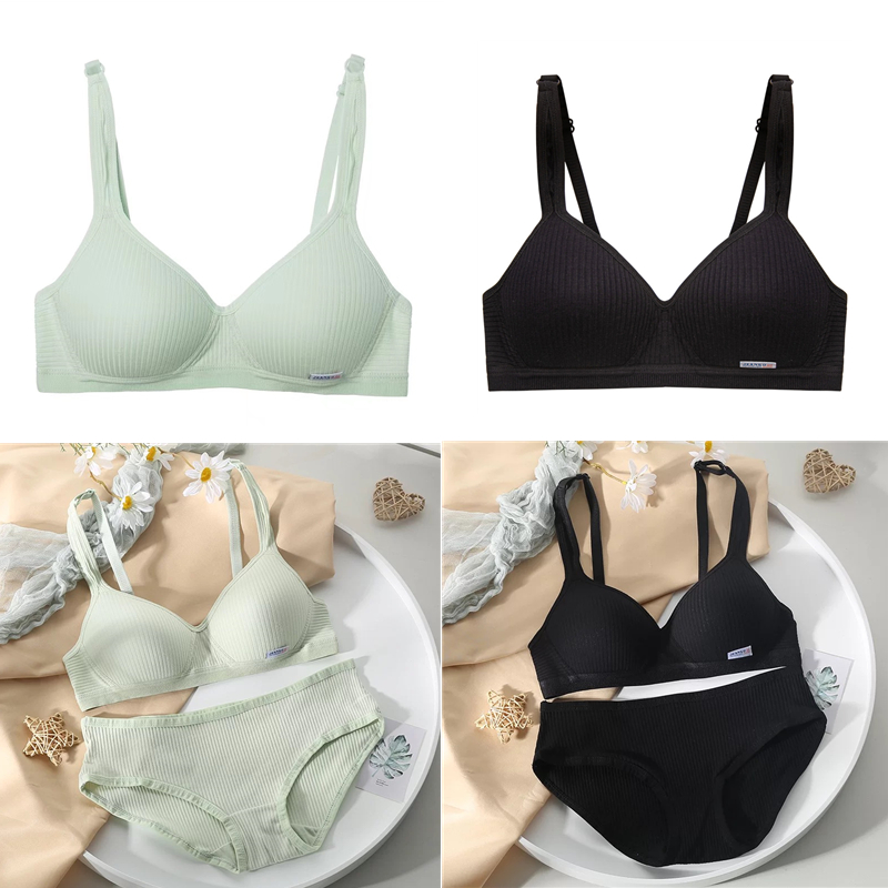 Áo Ngực Cotton Có Mút Nâng Ngực Size Nhỏ Cho Nữ Size 32-38