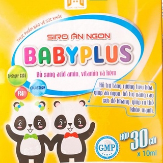 SIRO ĂN NGON BABY PLUS GIÚP BÉ ĂN NGON MIỆNG NGỦ NGON VÀ TĂNG CÂN TỐT
