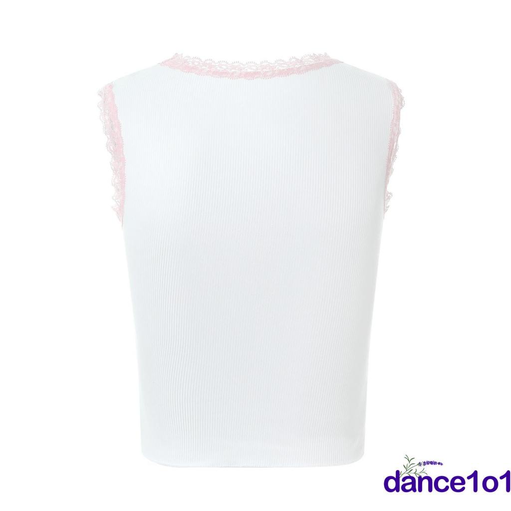 ❉Ad✩Áo Tank Top Cổ Tròn Hoạ Tiết Gấu Hoạt Hình Thời Trang Mùa Hè Cho Phái Nữ