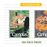 Vở CAMPUS kẻ ngang 200tr ONE PIECE PIRATE - TOP2 SHOP