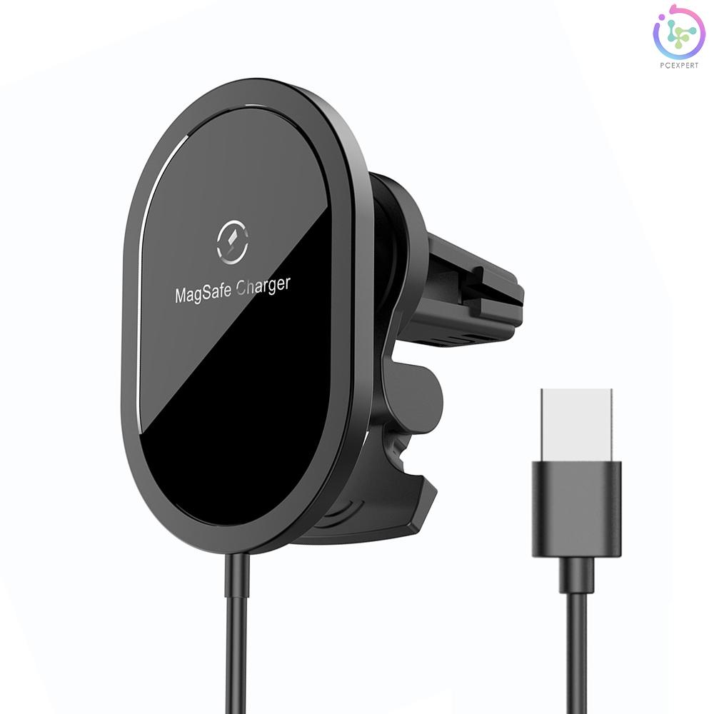 X439 Car Wireless Charger 15W Fast Charge Replacement for iPhone 12 Series Black