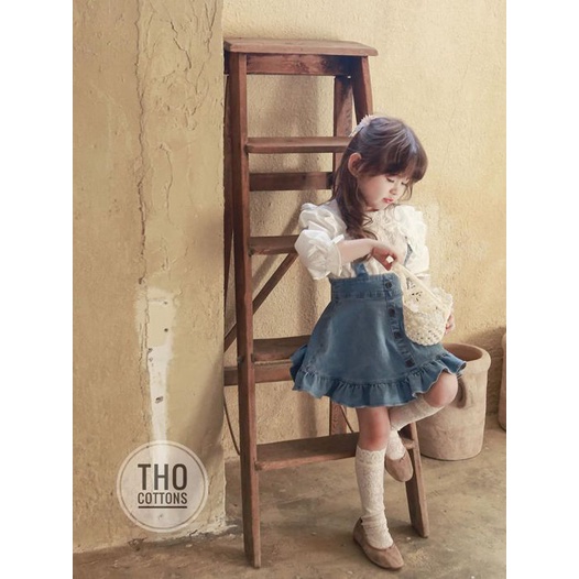 Yếm váy jean Felicia Korea siêu xinh bst Spring-Summer 2022
