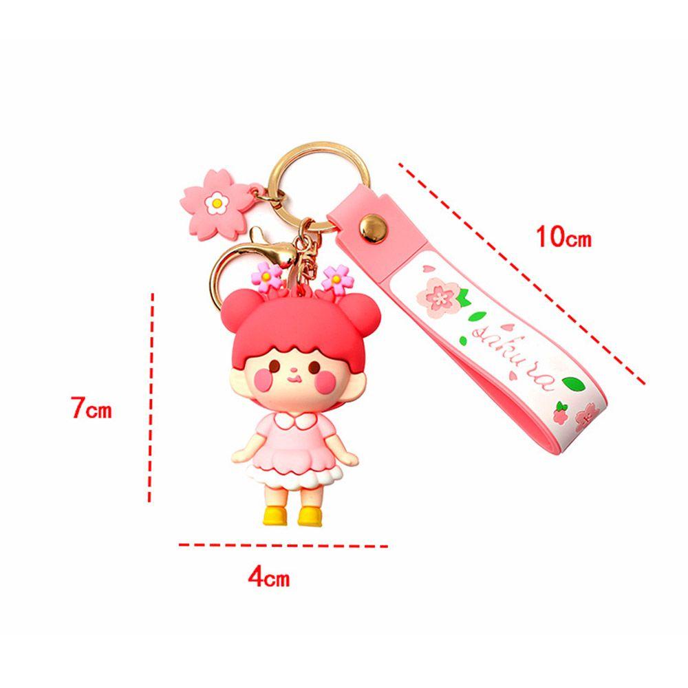 Móc Chìa Khóa Bằng PVC Hình Nhân Vật Hoạt Hình Sakura Dễ Thương