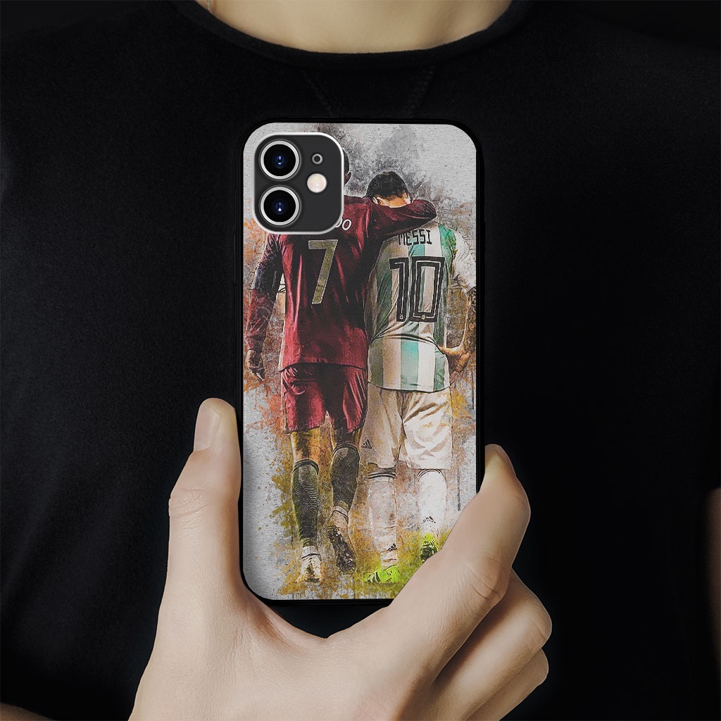 Ốp lưng ronaldo và messi two legend rivalry pro 13 11 12 promax 7 8 plus xs X Xr  ART20226627