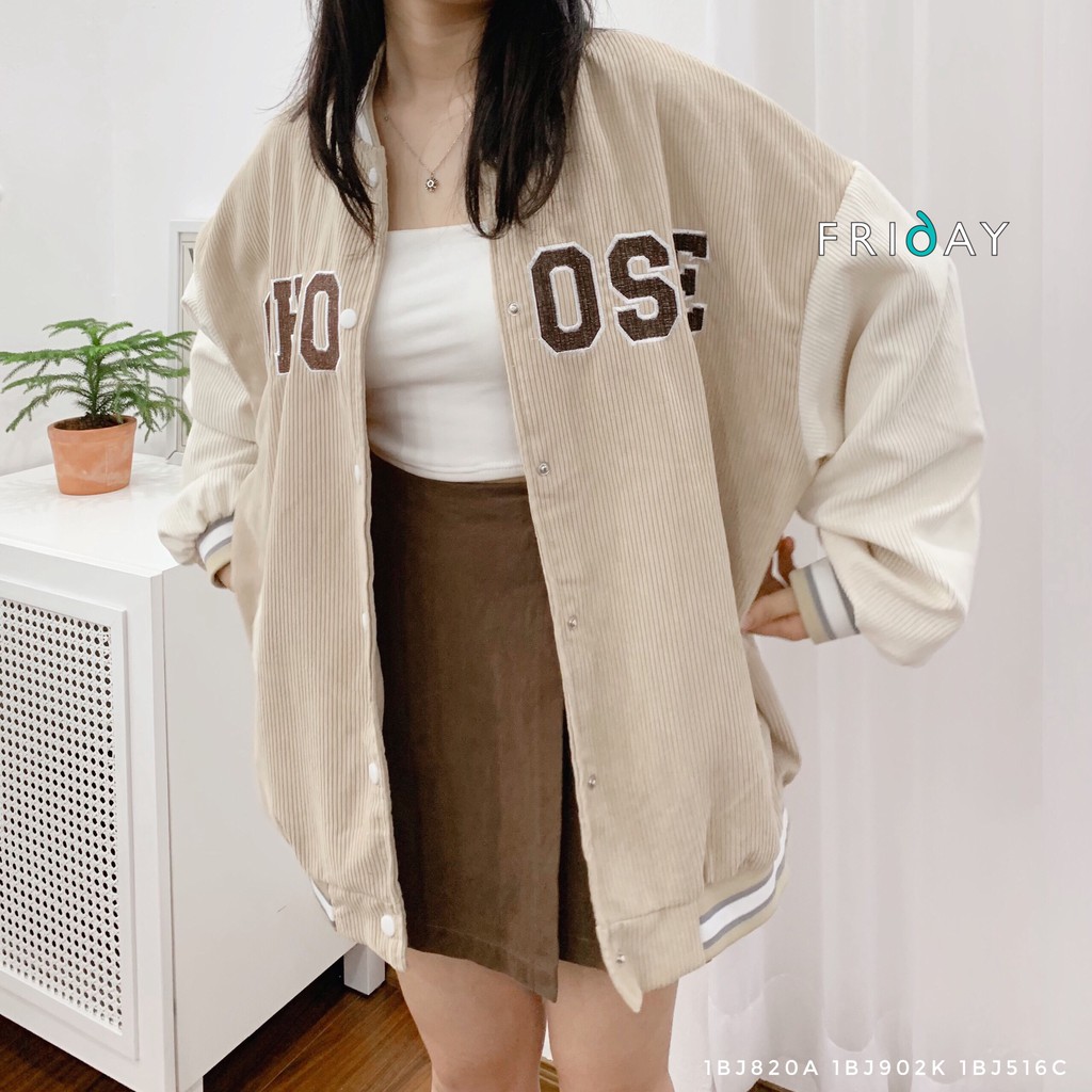 Áo khoác bomber nữ pha màu Choose Friday | BigBuy360 - bigbuy360.vn