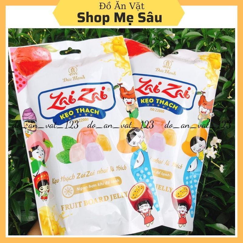 Kẹo Thạch Zaizai Dài 💖Freeship💖 Thạch Zaizai Đức Hạnh Mẫu Mới Gói 320g