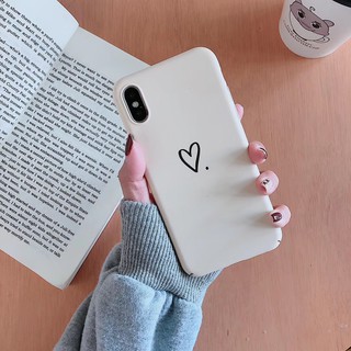 [ FREESHIP TỪ 50K TOÀN QUỐC ] Ốp lưng Iphone trơn trái tim cứng