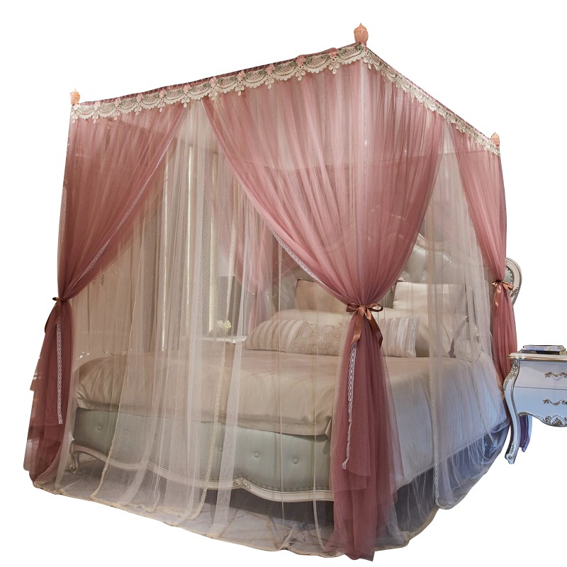 Mùng ( màn ) khung không khoan tường chống muỗi Mosquito Net dành cho giường 1.8