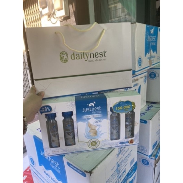 NƯỚC YẾN THẬT JUSTNEST HỘP 6 CHAI MÂU MỚI 1 2. 2024