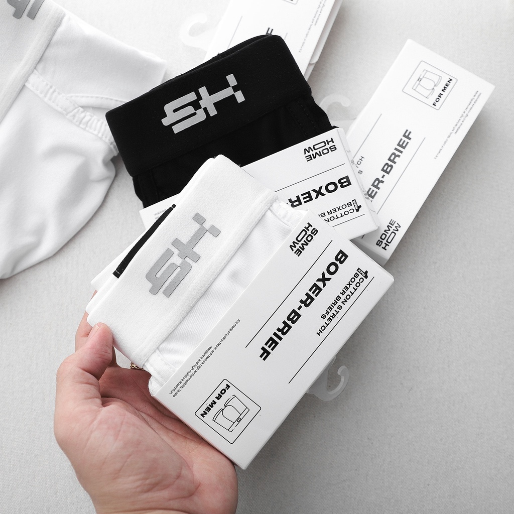 Quần Boxer Bamboo Essentials BW , Chất Vải Thun cotton Co Giãn Cao Cấp, PK000917, SOMEHOW