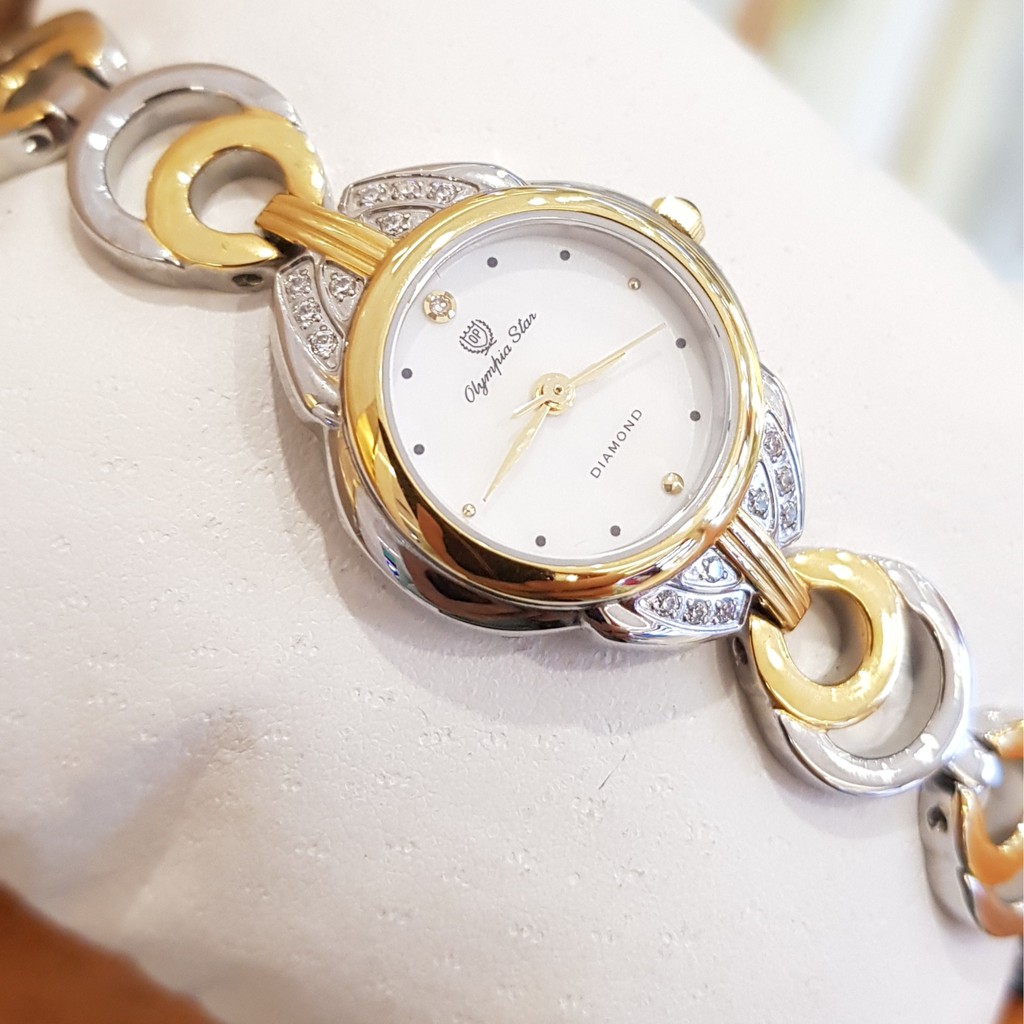 Đồng hồ Nữ Olympia star Chính hãng, Kính sapphire chống xước, Chống nước, Full hộp, thẻ bảo hành