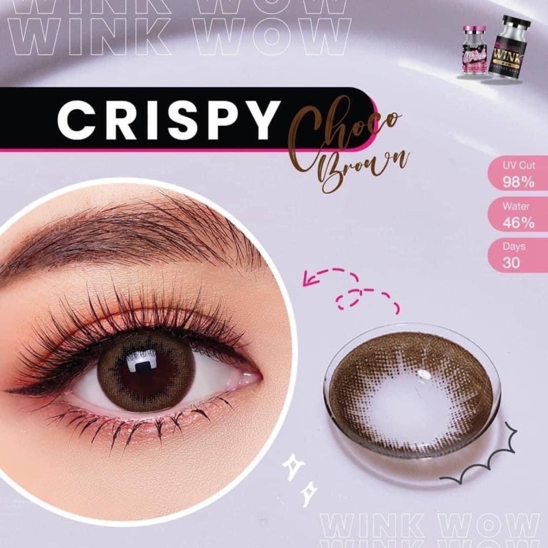 1 chiếc kính áp tròng Choco Brown 1 chiếc Lens nâu choco Đây là giá 1 chiếc - các bạn mua 1 cặp thì đặt sl 2 chiếc nhé
