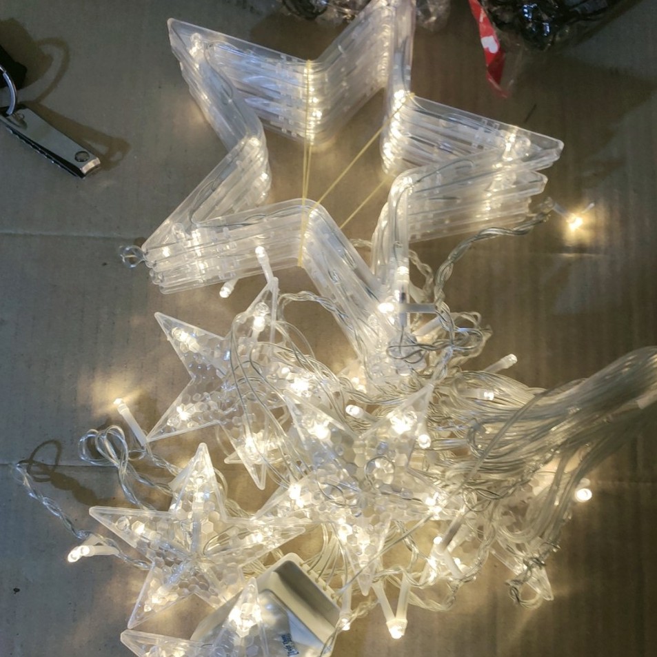 Dây led nháy trang trí hình ông sao đủ màu trang trí nhà cửa - Hàng tốt