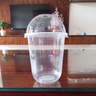 50 ly + nắp cầu đựng trà sữa chử U cực dể thương 500ml,700ml
