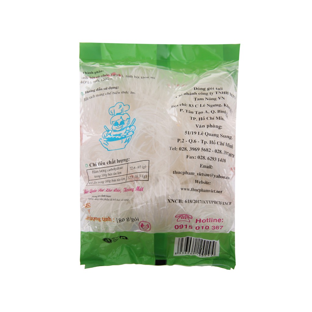 Bún tàu lọn Việt San gói 180g