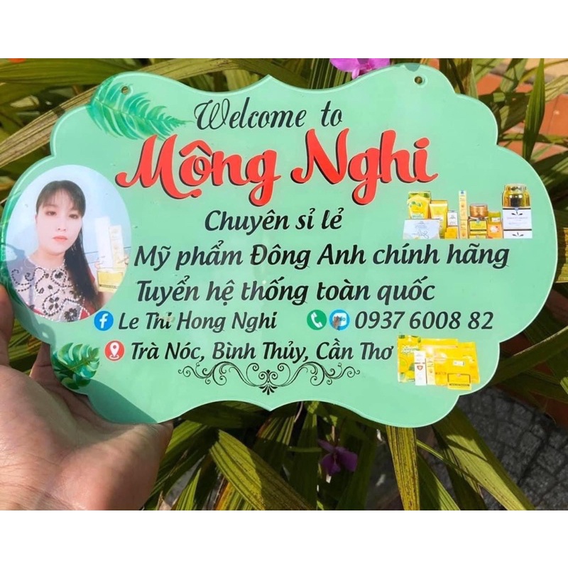 Bảng gỗ tên shop in theo yêu cầu