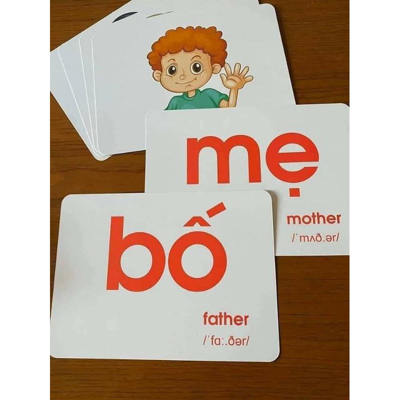 Thẻ học thông minh Flash Card 14 chủ đề cho bé nhận biết tập nói.