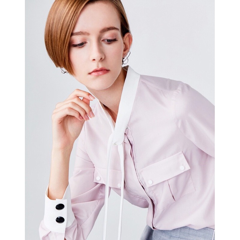 Áo sơ mi hồng Lily
