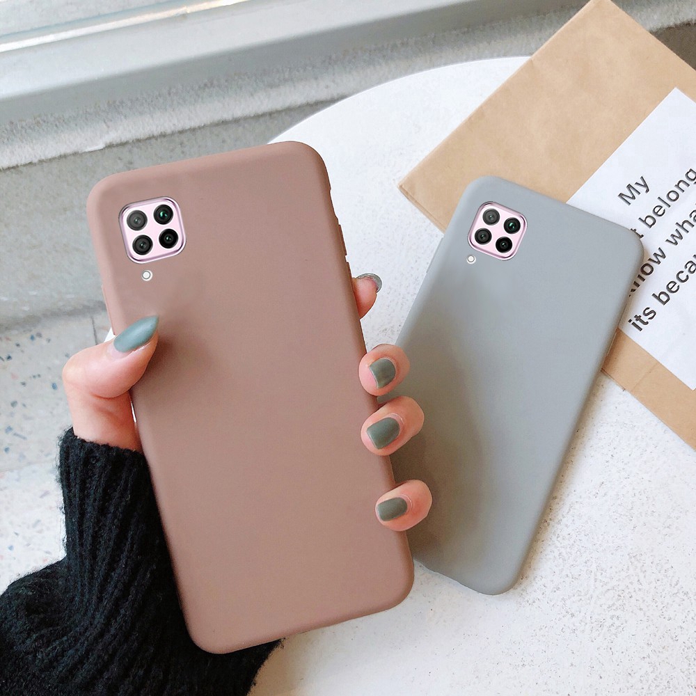 Ốp điện thoại TPU dẻo in màu kẹo trơn cho Huawei Nova 7i Nova 5T Nova 6 Nova 4 Nova 3 3i Nova7i Nova5T Nova4