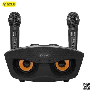 Set loa không dây kèm 2 mic hát Titan M03