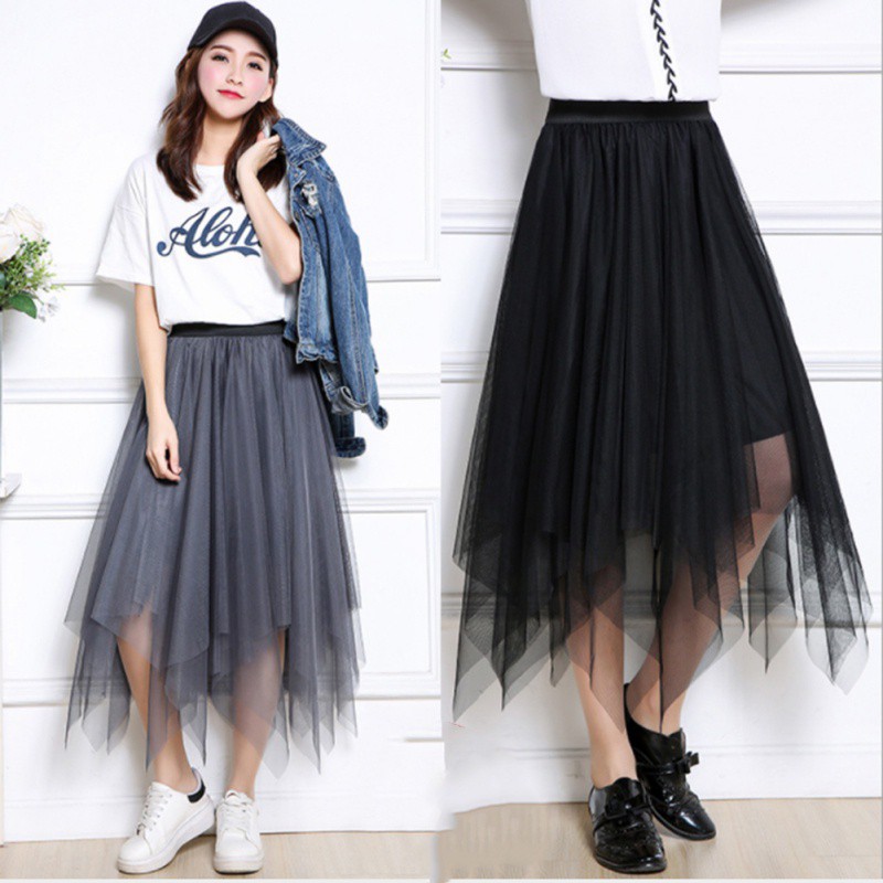 Chân váy lưới tutu 2 lớp quý phái dành cho nữ | BigBuy360 - bigbuy360.vn