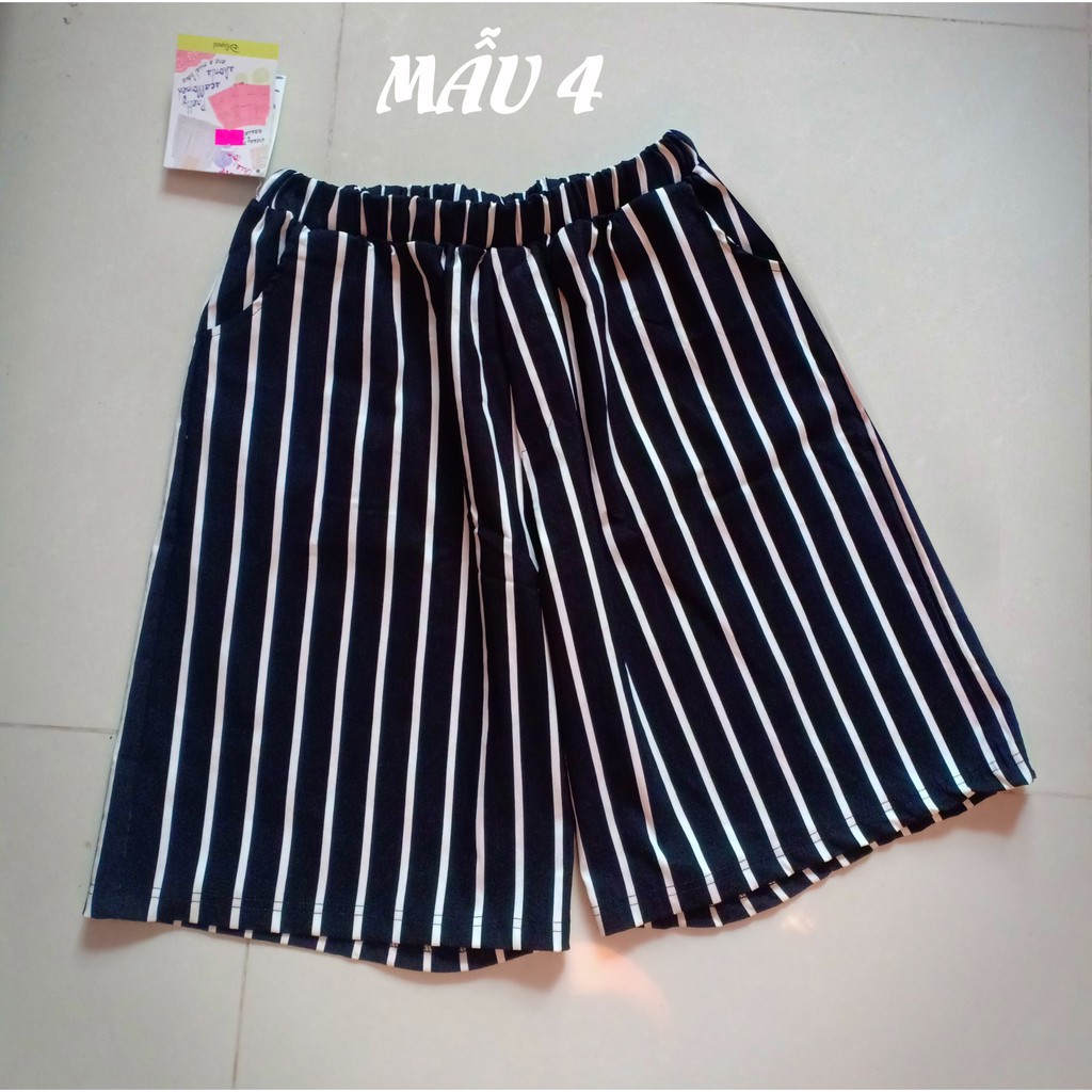 ��quần ngố ống rộng ngang gối bigsize 70-100kgkaki thun