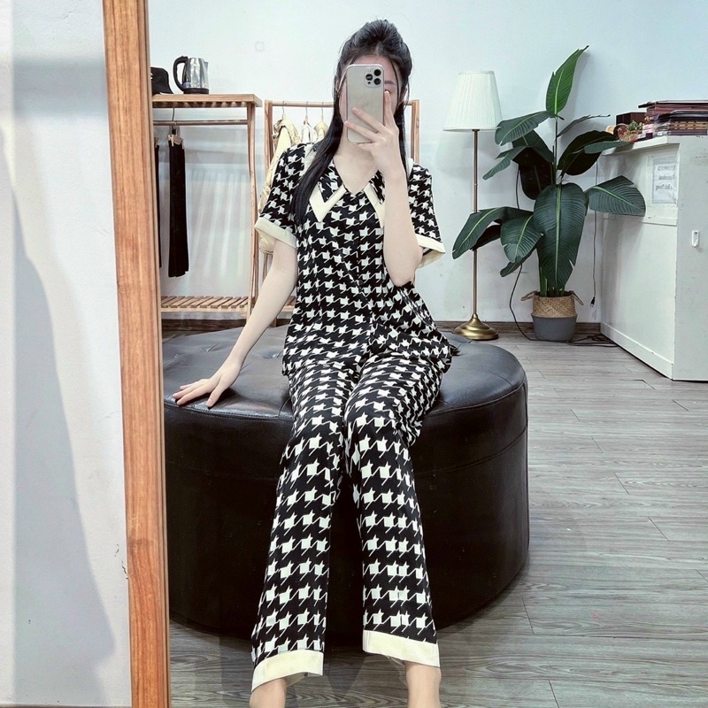 BỘ PIJAMA NỮ LỤA NHẬT CỔ NHỌN HÀNG THIẾT KẾ