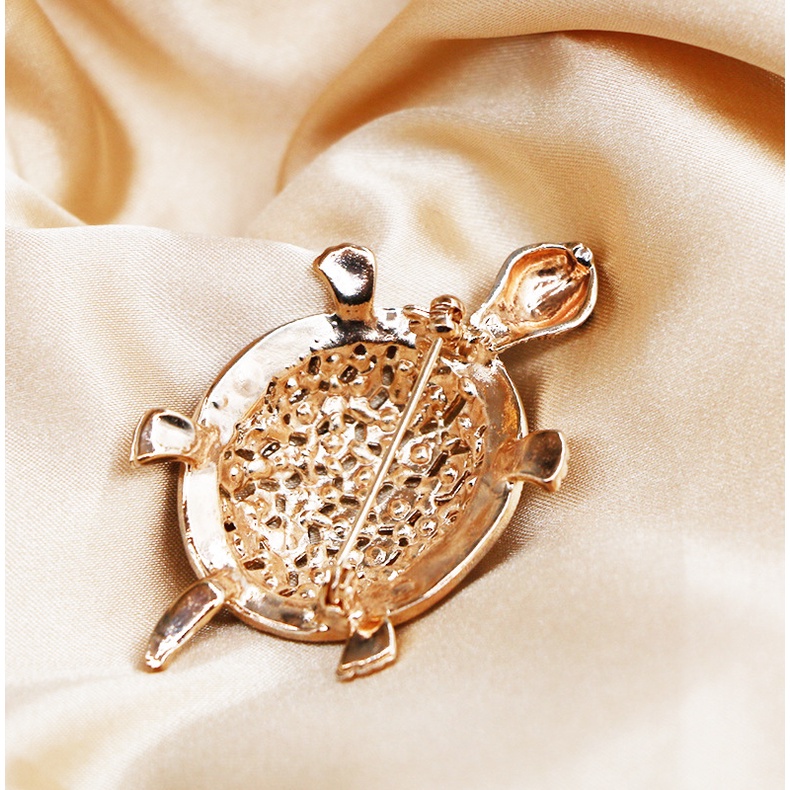 Ghim Cài Áo Hình Chú Rùa Đính Đá Thời Trang