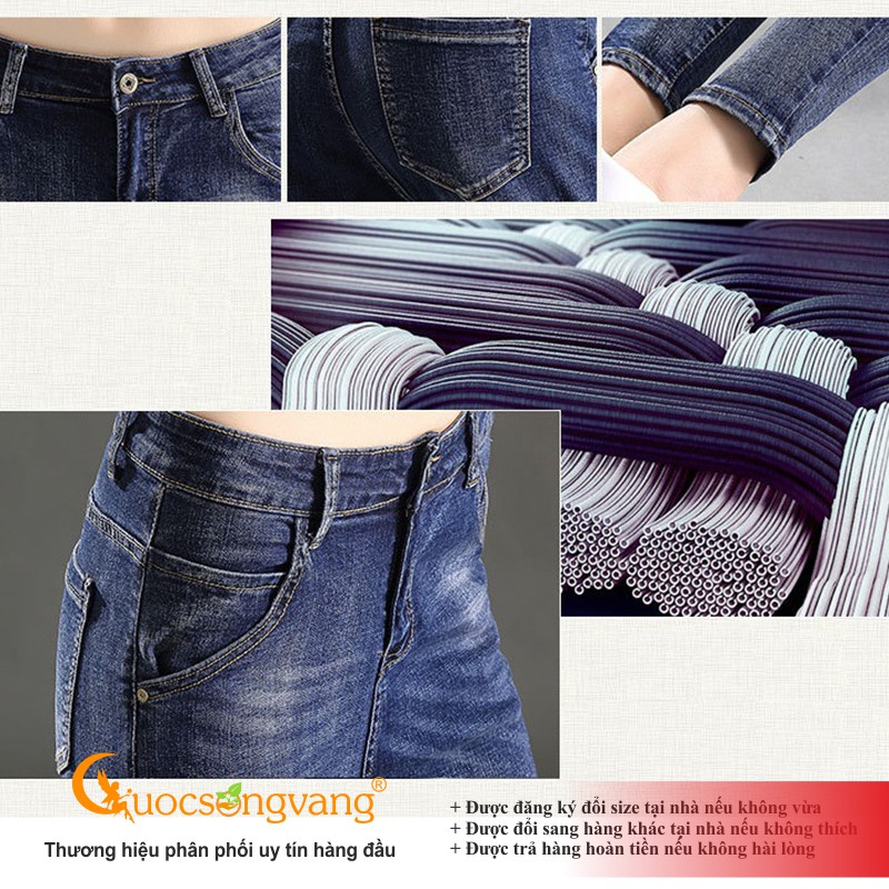 Quần baggy nữ quần jean nữ baggy ghép GLQ039