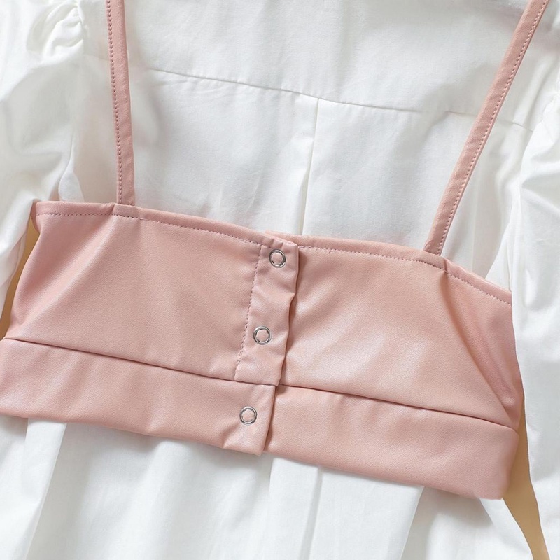 Set Áo Thun Sát Nách Và Chân Váy Chấm Bi Xinh Xắn Cho Bé Gái akku