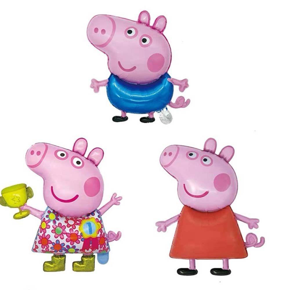 Bong Bóng Lá Nhôm Hình George Hoạt Hình Cổ Điển Trang Trí Tiệc Cưới