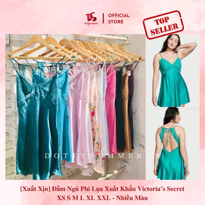 Đầm Ngủ Phi Lụa Xuất Khẩu VS XS S M L XL