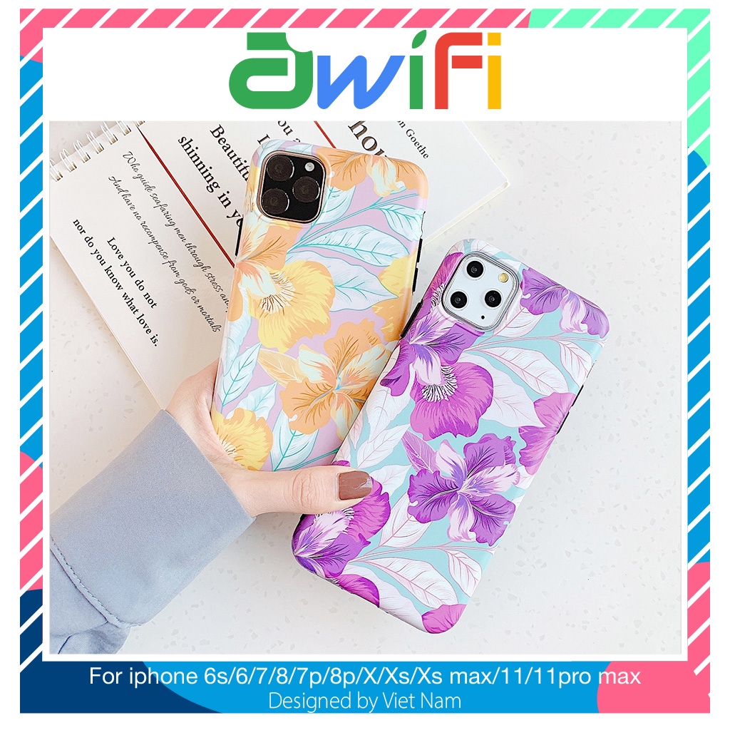 Ốp iphone - Ốp lưng Hoa Nghệ Thuật IMD 6/6s/6plus/6s plus/7/8/7plus/8plus/x/xs/xs max/11/11pro max - Awifi Case