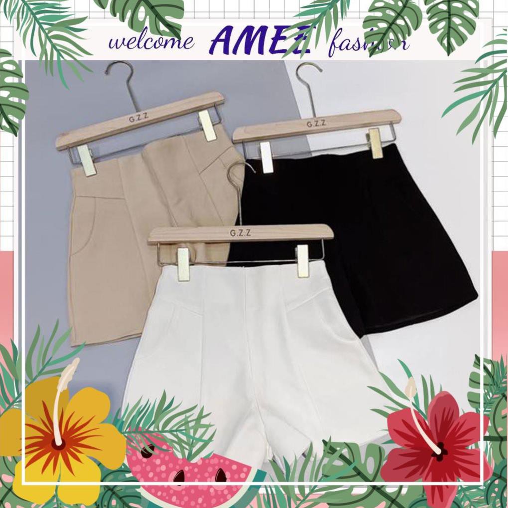 Quần short đùi nữ khóa lưng chất vải tuyết mưa cao cấp full size S - XL | BigBuy360 - bigbuy360.vn