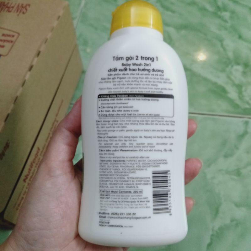 Sữa tắm gội Pigeon chai 200ml