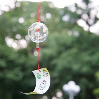 Chuông gió furin Nhật Bản bằng thuỷ tinh