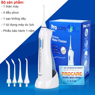 Máy tăm nước cầm tay sạc không dây procare