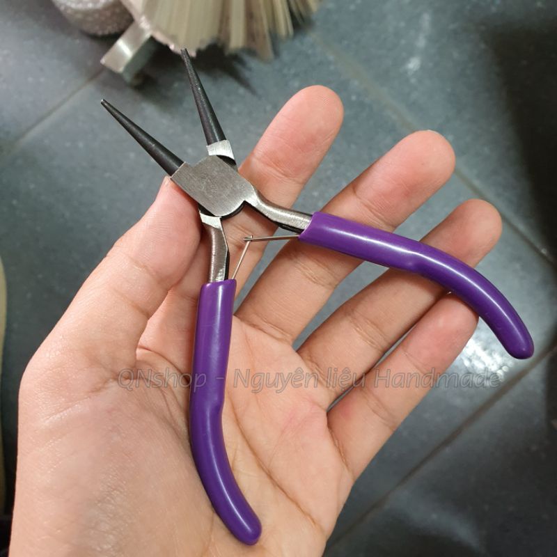 Kìm uốn, cắt làm trang sức màu hồng tím dễ thương
