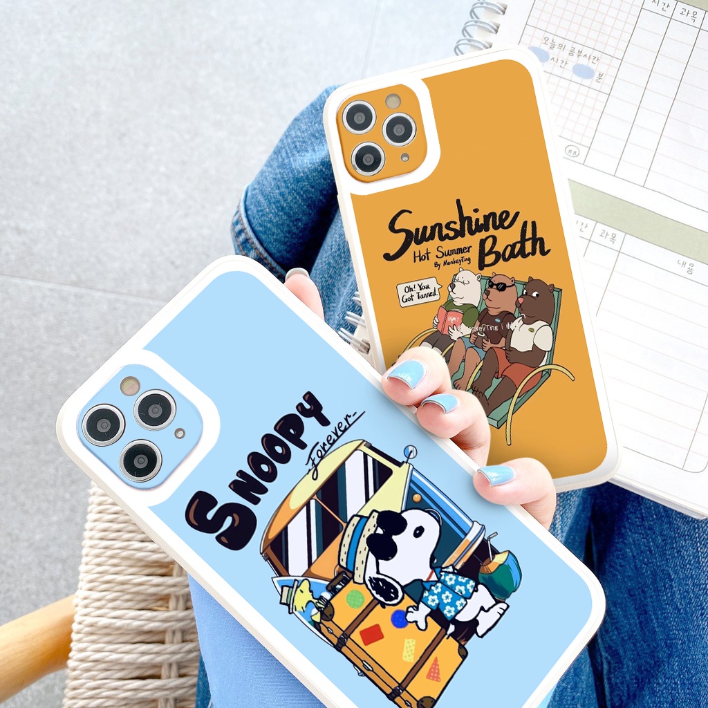 Ốp lưng iphone Summer holiday cạnh vuông chống sốc cho iphone 11 7plus 8plus x xsmax 11pro max 12pro 13promax tr1114