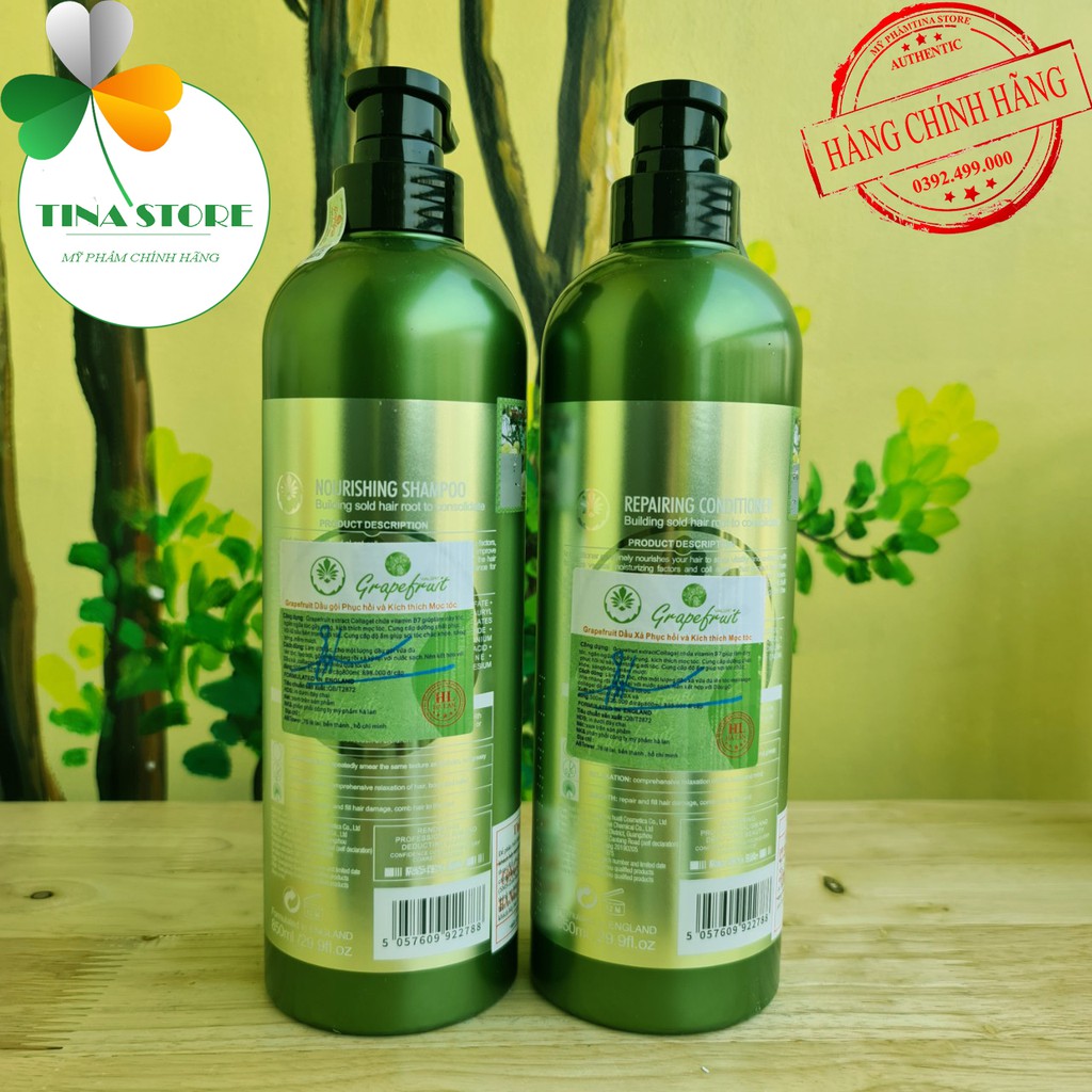 [Tặng Tinh Dầu Bưởi] Cặp Dầu Gội Xả Bưởi Grapefruit Plus 850ML | Giảm Rụng Tóc, Phục Hồi Hư Tổn, Khô Xơ, Giúp Mọc Tóc | BigBuy360 - bigbuy360.vn
