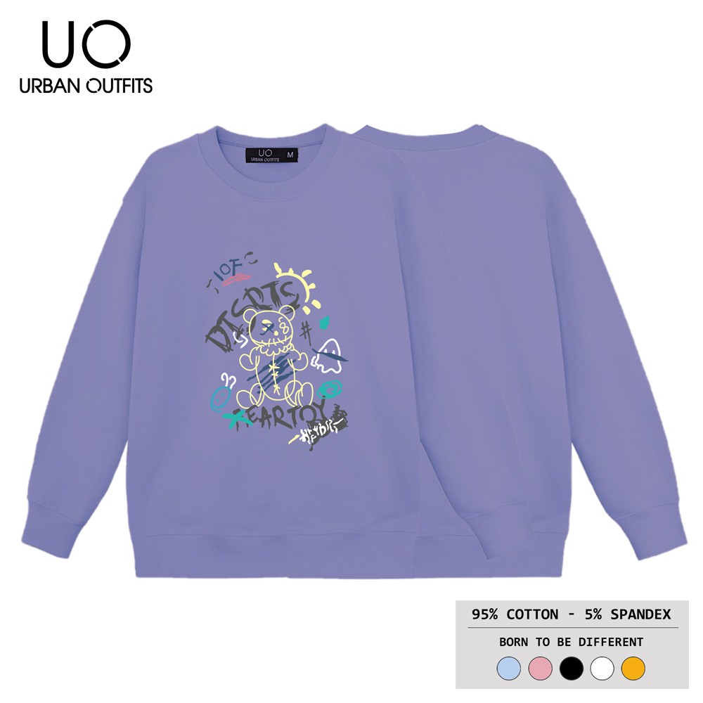 Áo Sweater Form Rộng Nam Nữ URBAN OUTFITS In DISRIS FEAR SWO04 Dáng Unisex