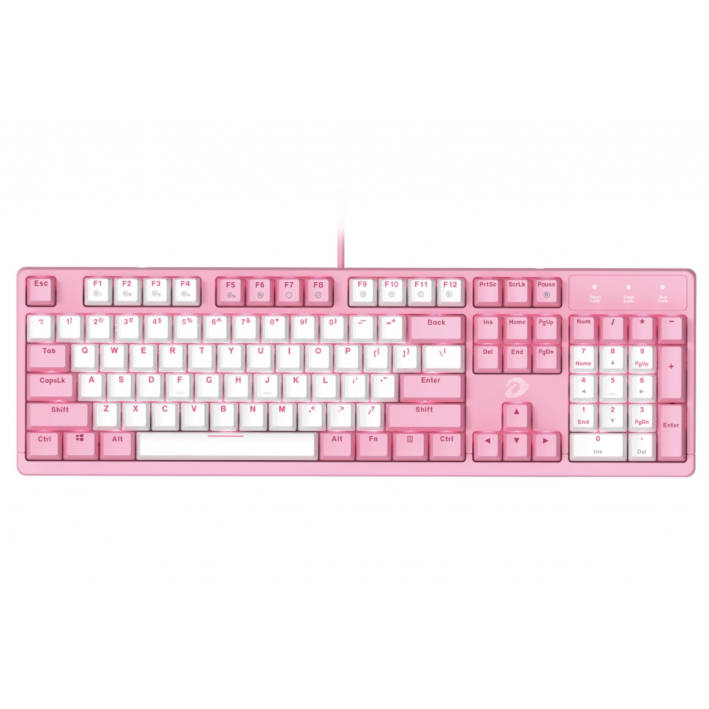 Bàn Phím Cơ Gaming Giá Rẻ DAREU EK1280S Pink White Thiết Kế Siêu Bền Và Cuốn Hút | BigBuy360 - bigbuy360.vn