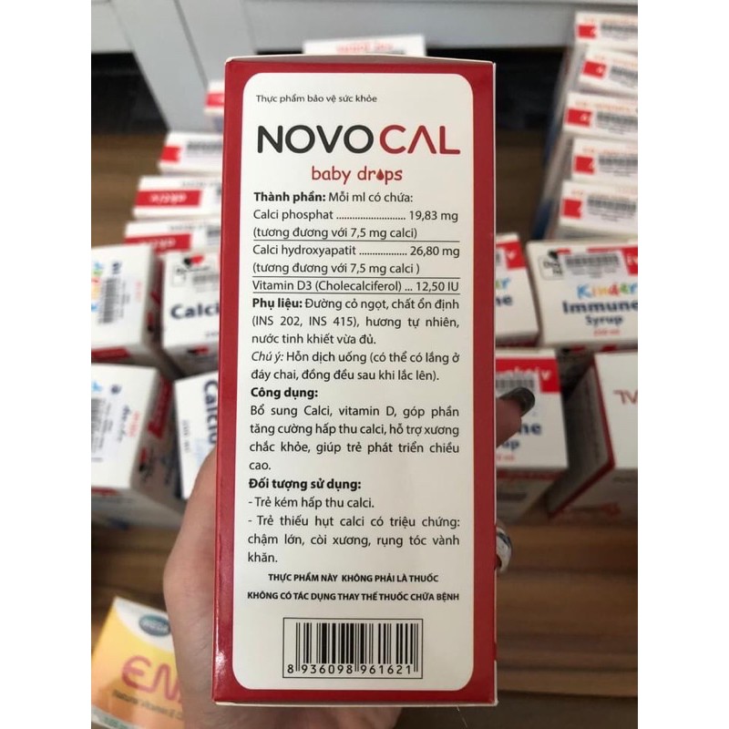 Novocal baby drops - canxi sữa nhỏ giọt cho trẻ từ 6 tháng tuổi , vị thơm ngon bé nào cũng thích