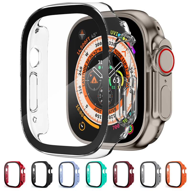 Ốp Lưng PC + KíNh CườNg LựC Siêu CứNg 49mm Cho ĐồNg Hồ Apple Watch Ultra 49mm