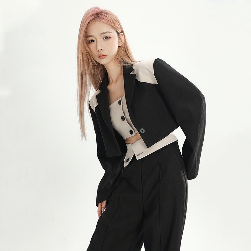 Sản Phẩm Mới Mùa Hè!F &amp; X Set Đồ Ba Món Gồm Áo Ống Ngắn Và Quần Dài Lưng Cao Thời Trang Xuân Hè Phong Cách Mới Dễ Phối Đồ