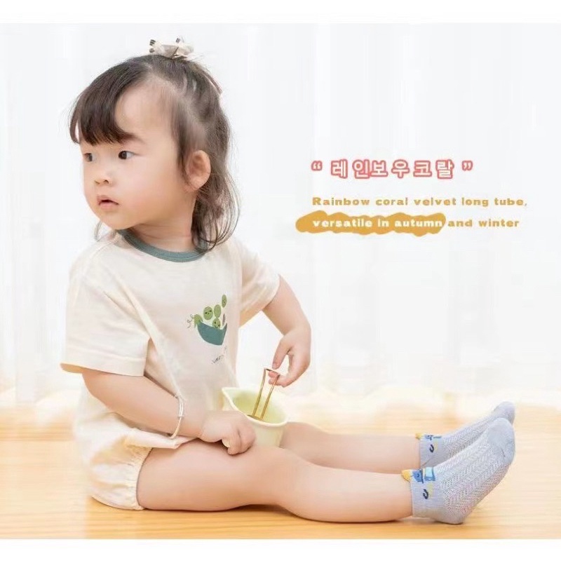 Combo 2 đôi 𝗧𝗮̂́𝘁 𝗹𝘂̛𝗼̛́𝗶 cho bé size sơ sinh đến 1 tuổi, chất cotton mềm mại, có giãn tốt