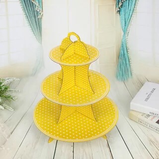 Kệ bánh 3 tầng chấm bi