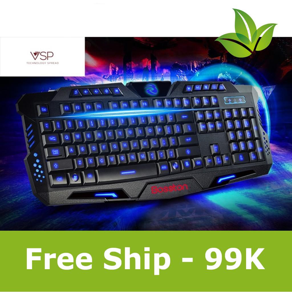 Combo bàn phím bosston KB R100 + Mouse X11 hỗ trợ ship